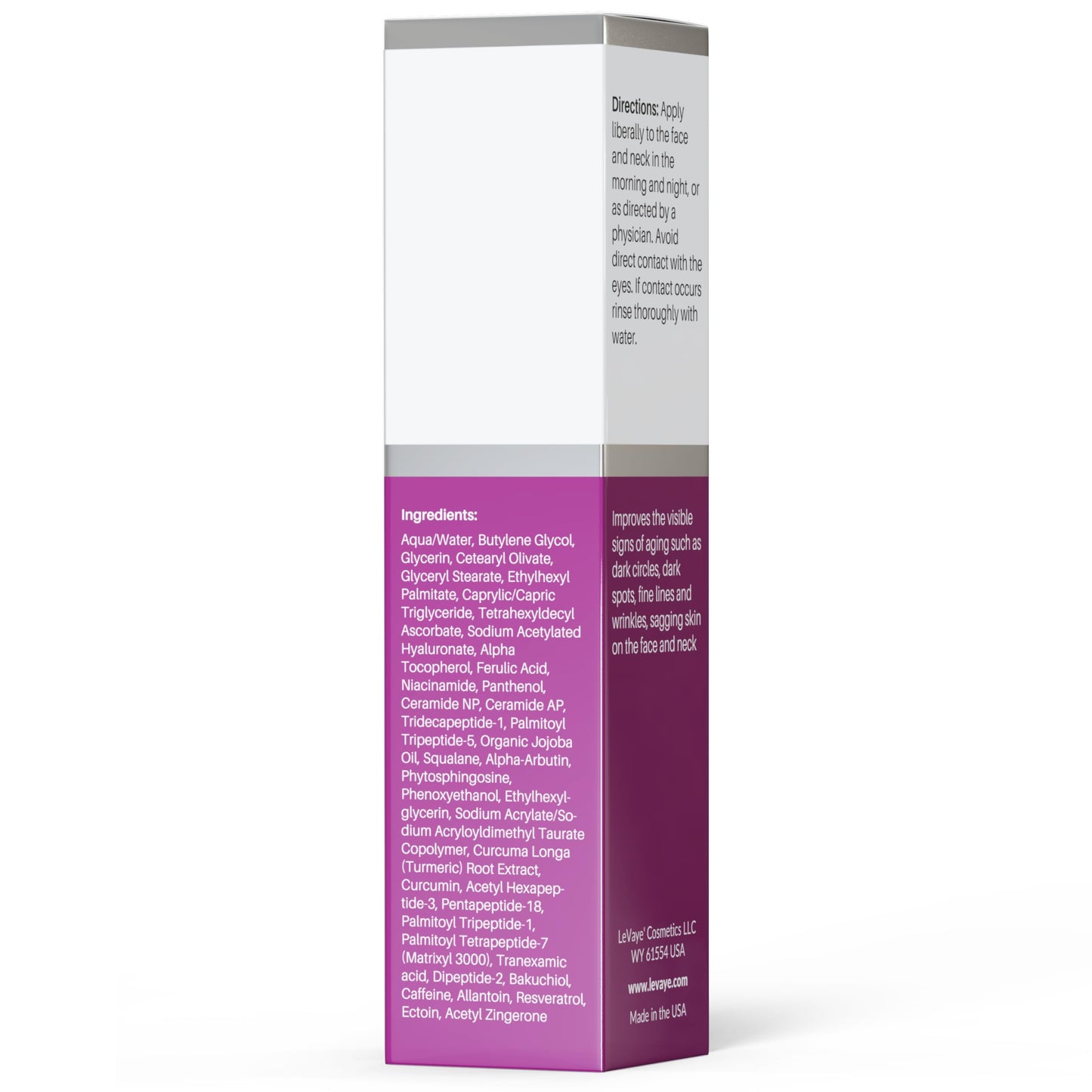 LeVaye Strateva RX Advanced Anti-Aging Serum – Vitamin C, Niacinamide, Natural Retinol, Hyaluronic Acid & Peptides