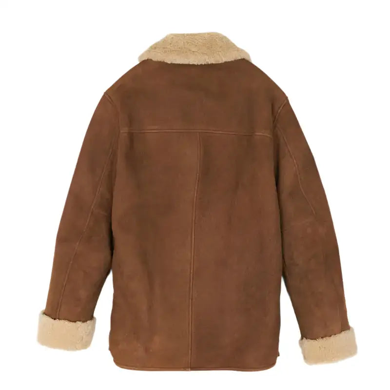 Women’s Light Brown Shearling Leather Coat