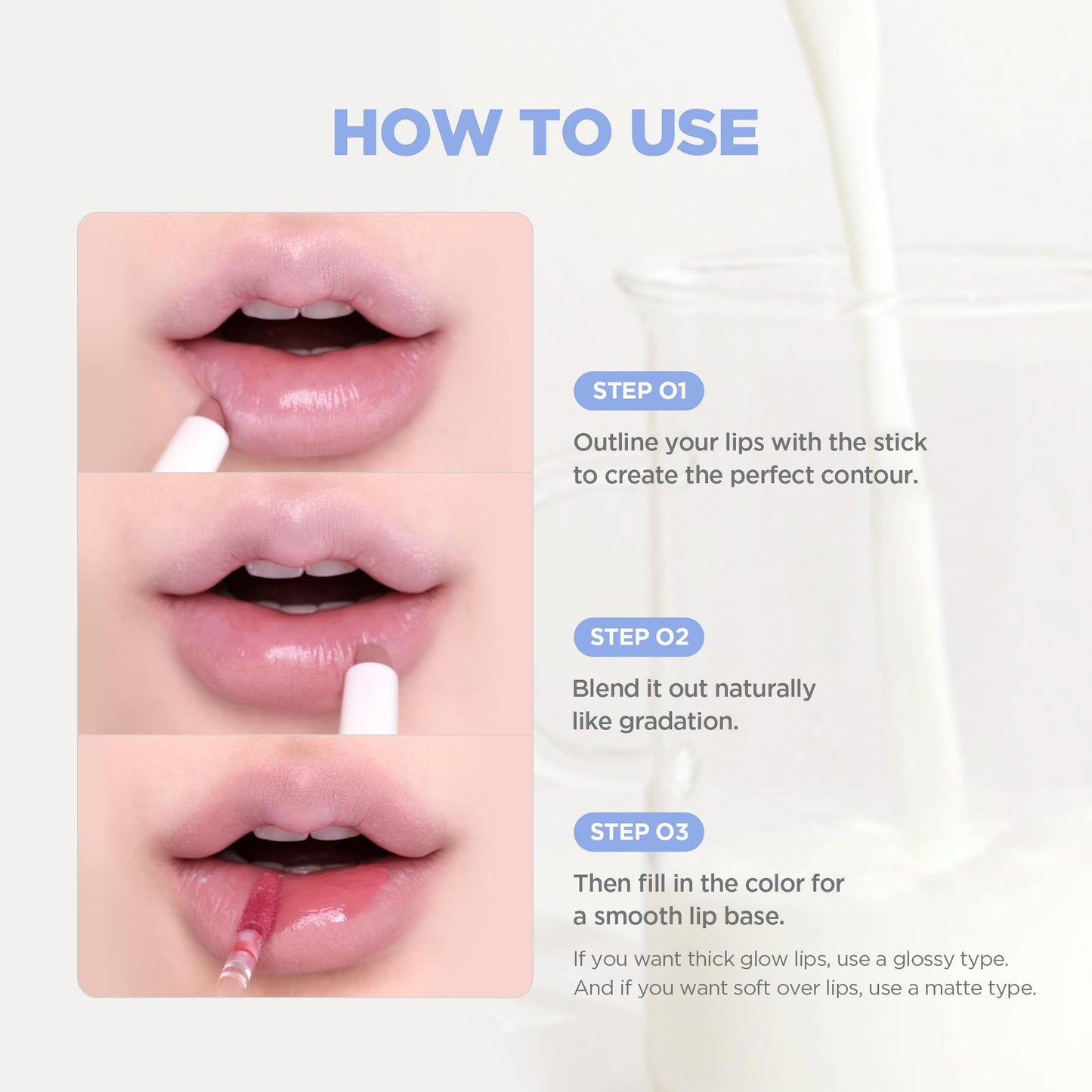 lilybyred Smiley Lip Blending Stick | 3-in-1 Lip Pencil for Precise Contour & Matte Finish