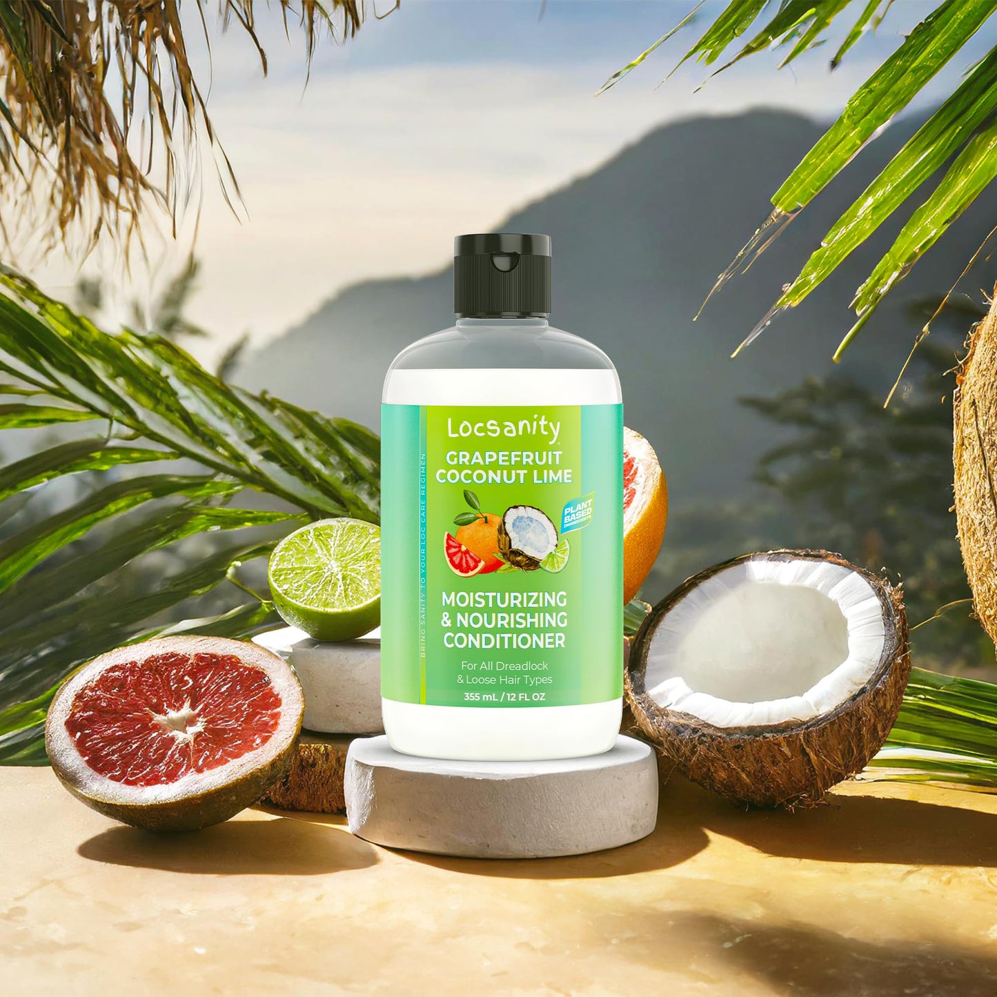 Locsanity Grapefruit Coconut & Lime 2-in-1 Loc Conditioner for Dreads | Hydrating & Strengthening 16oz