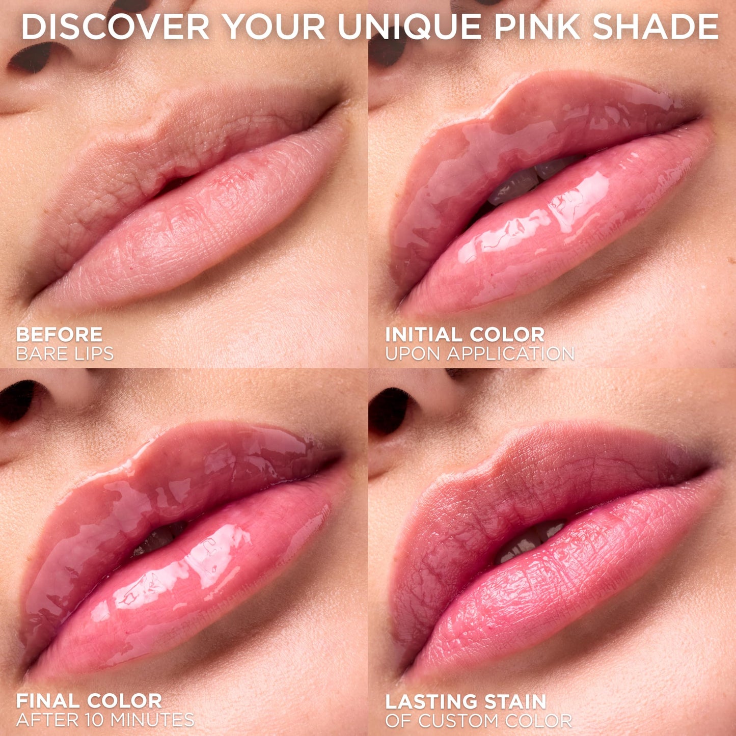 L'Oreal Paris Plump Ambition pH Hyaluron Lip Oil – 24HR Hydration, Color-Changing Shine, 050 Lilac