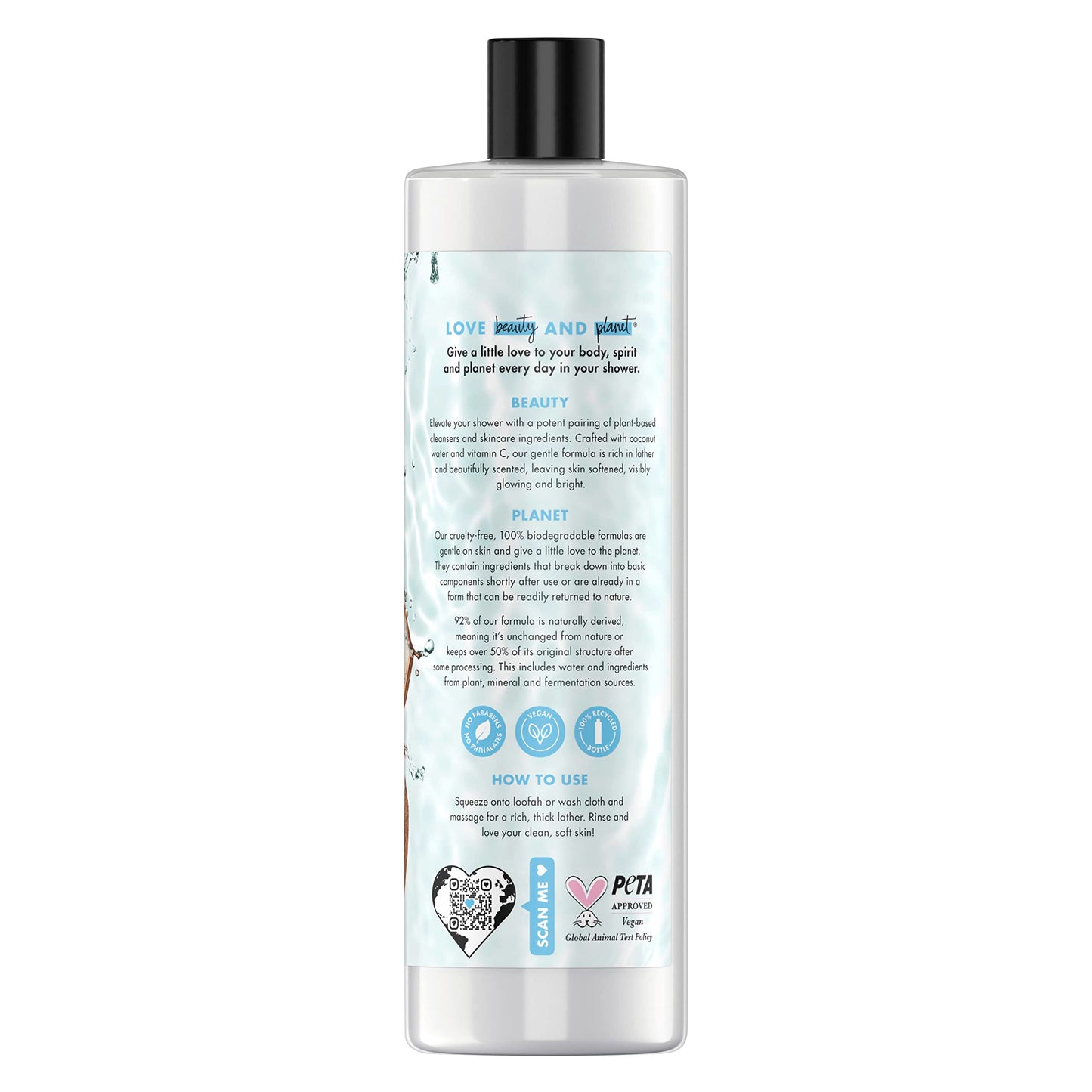 Love Beauty and Planet Plant Based Body Wash – Coconut Water & Vitamin C