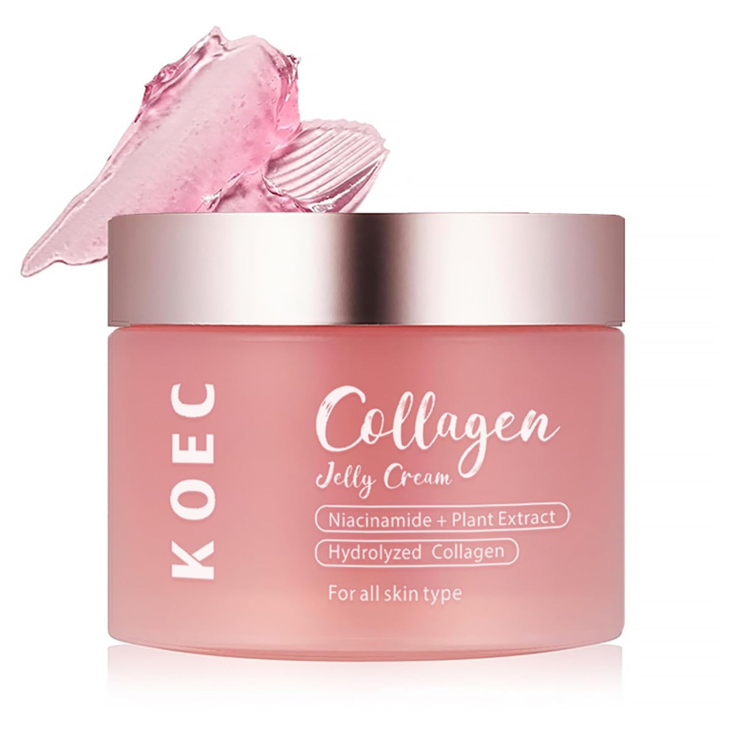 LOYOTICE Collagen Jelly Cream – Niacinamide & Freeze-Dried Hydrolyzed Collagen, 24h Hydration, Glowy Skin (3.38 fl oz)
