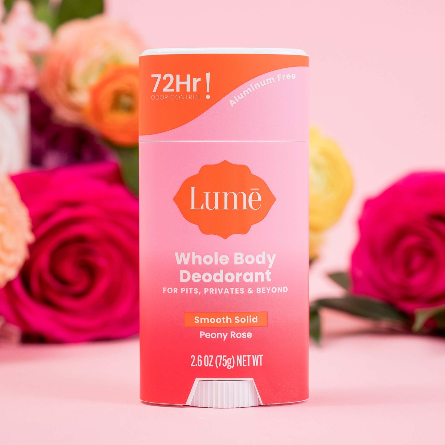 Lume Whole Body Deodorant & Soap – Aluminum-Free, Peony Rose (2.6 oz + 5 oz)
