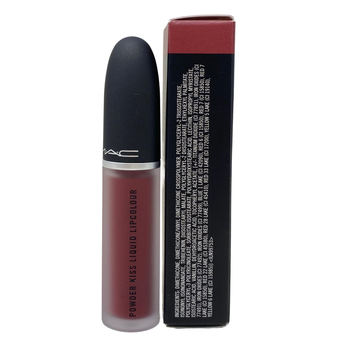 MAC Powder Kiss Liquid Lipcolour - Fashion Emergency (Intense Rose Brown) 0.17 oz / 5 ml