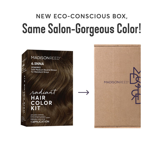 Madison Reed Radiant Color Kit 6.5NNA Medium Neutral Brown (Sondrio) – 2 Pack