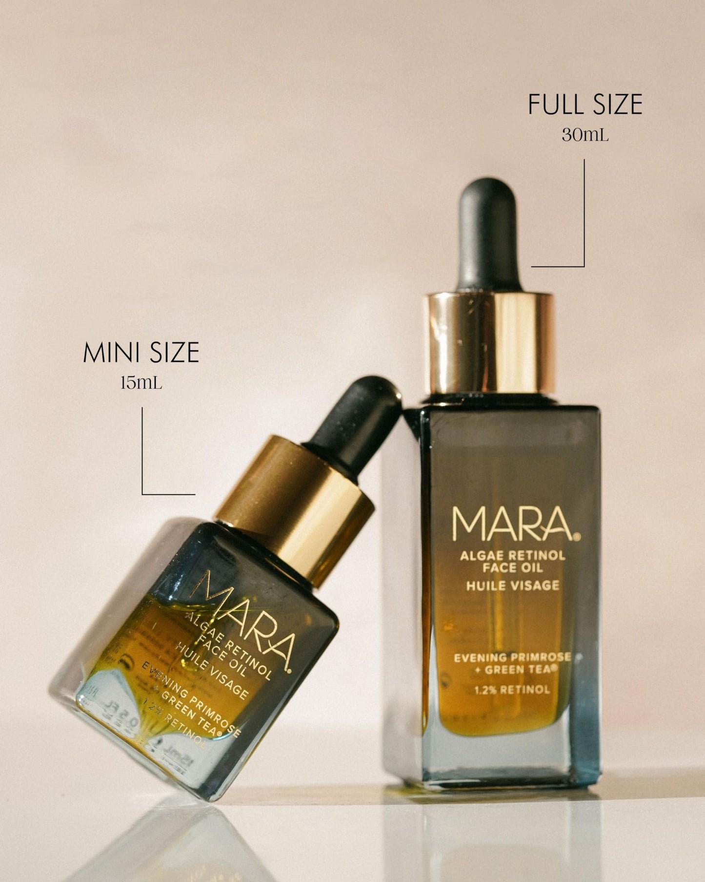 MARA 1.2% Clean Retinol Face Oil with Algae & Green Tea | Overnight Vitamin-Rich Serum (0.5 fl oz)