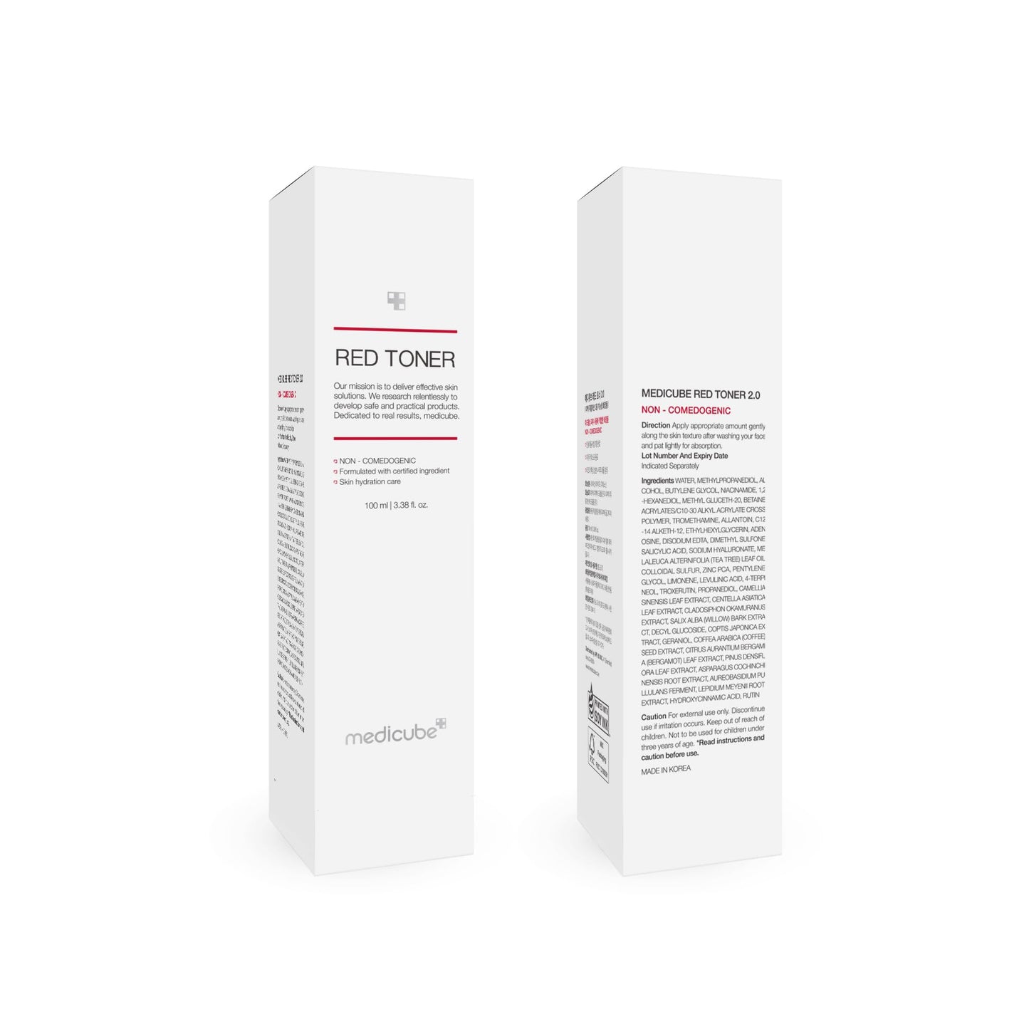 Medicube Red Toner 2.0 – Low-Irritation Toner for Acne-Prone Skin with BHA, Niacinamide & Adenosine