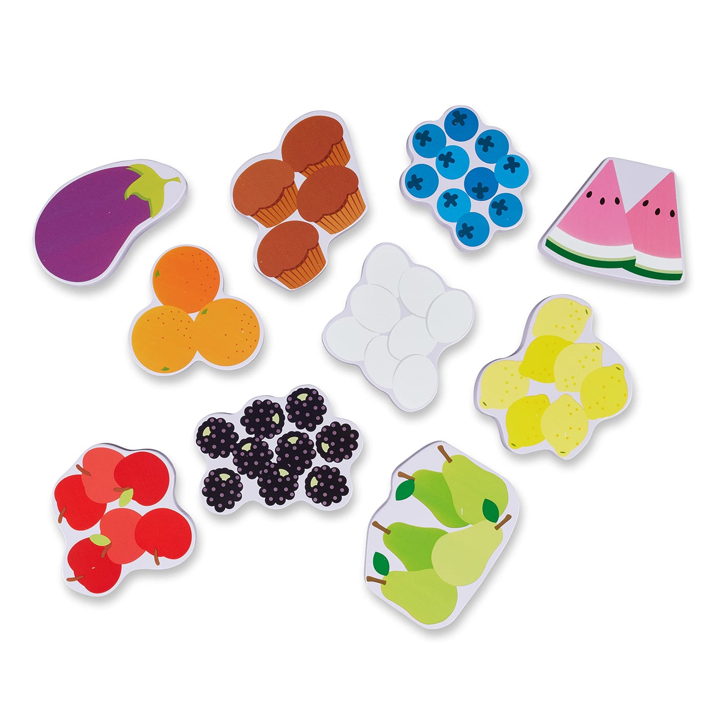 Melissa & Doug Blue's Clues & You! Wooden Fridge Food Puzzle (10 Pieces)