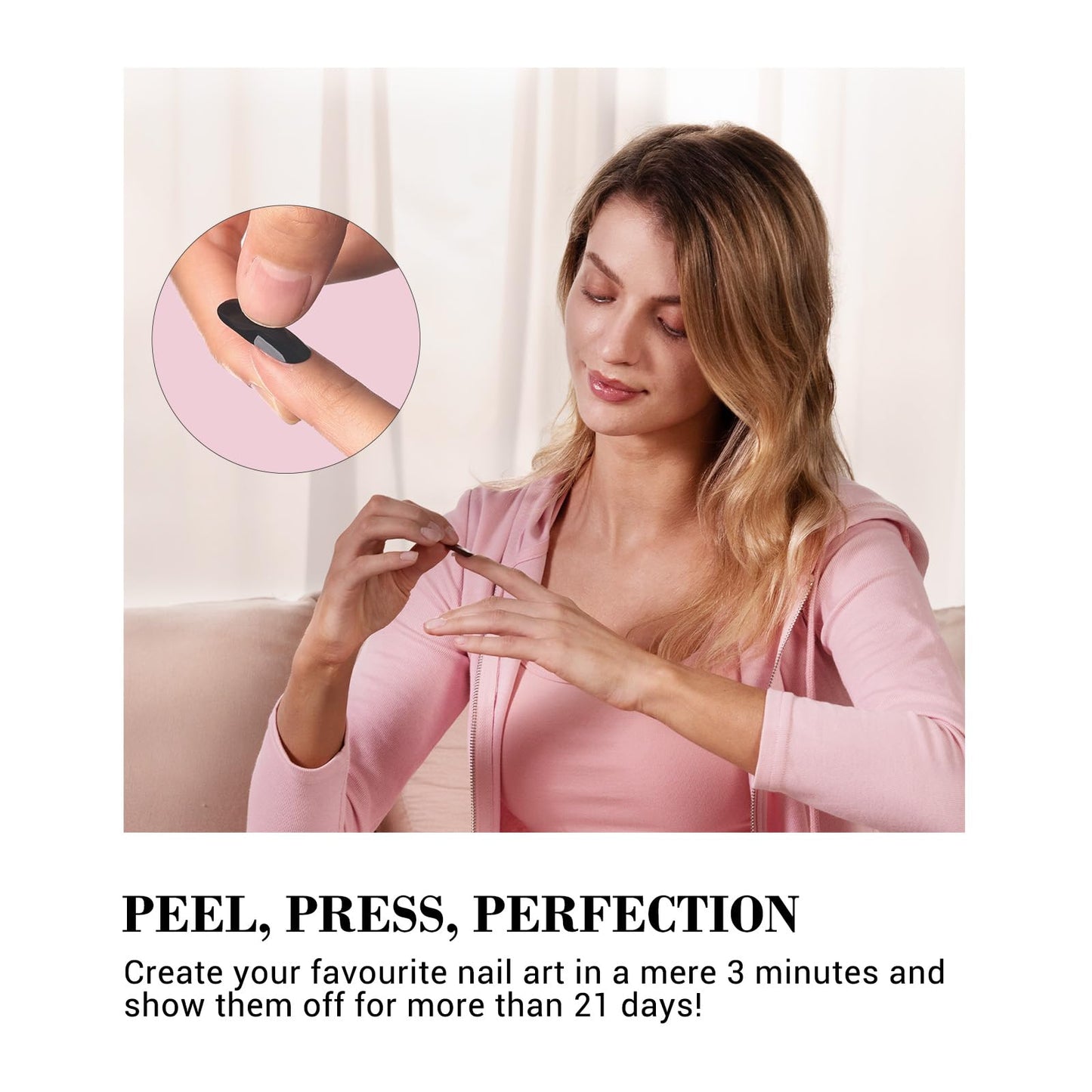 MelodySusie Celestial Glimmer: 30Pcs Semi-Cured Gel Nail Strips | Salon-Quality Nails at Home