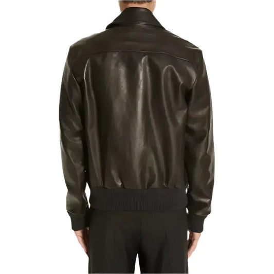 Men’s Black Leather Jacket – Classic Style