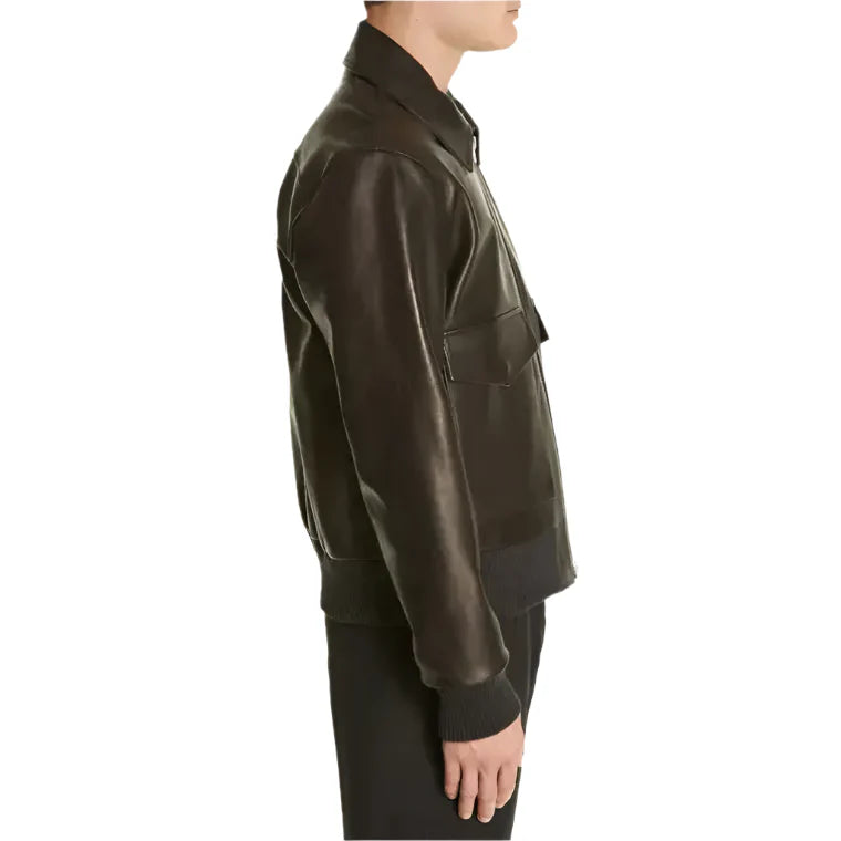 Men’s Black Leather Jacket – Classic Style
