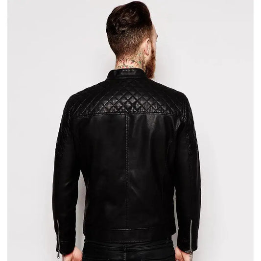 Men’s New Leather Biker Jacket