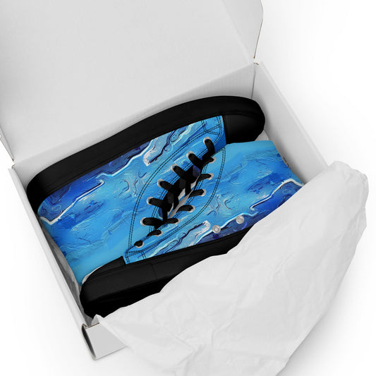 A Drop In The Ocean - Mens High-Top Canvas Shoes