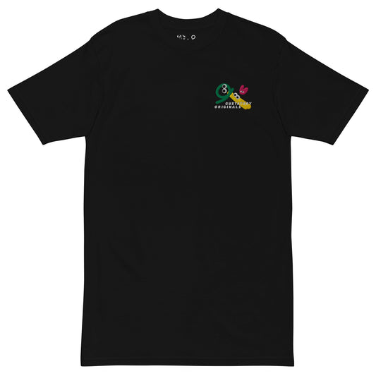 GUSTATORY Originals Shapes & Sizes Heavy Cotton Embroidered T-Shirt