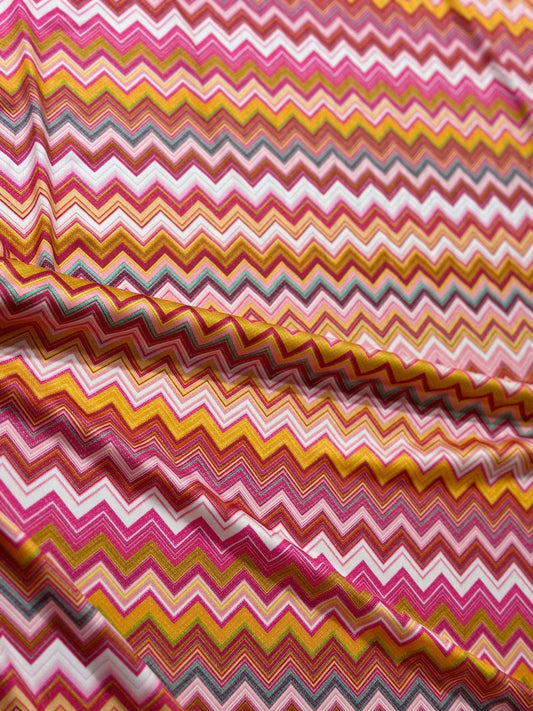 Fabric with Zigzag Pattern for Versatile Use Fabric by Metre