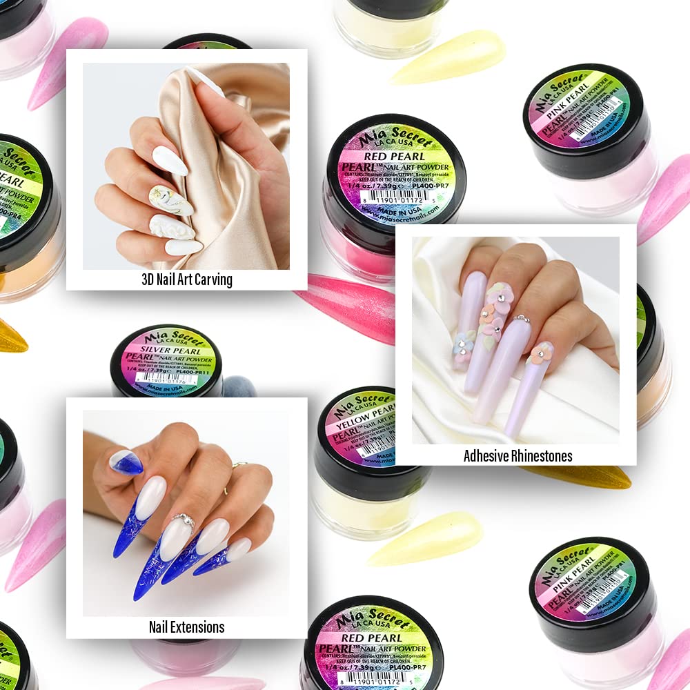 Mia Secret Pastel Macarons Nail Art Powder 6-Piece Set | 0.25oz Each