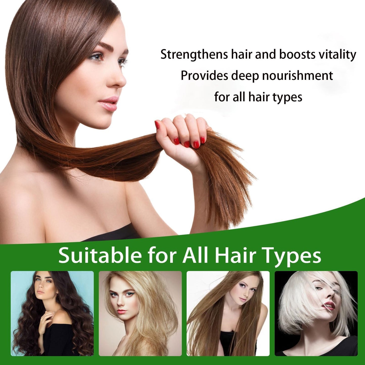 Minnah Hair Growth Oil - Extra Strength Rosemary Fenugreek Castor Oil for Hair & Scalp Care (1 PCS)