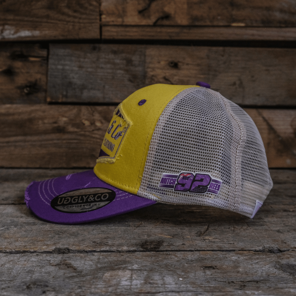 Yellow & Purple Diamond Cap