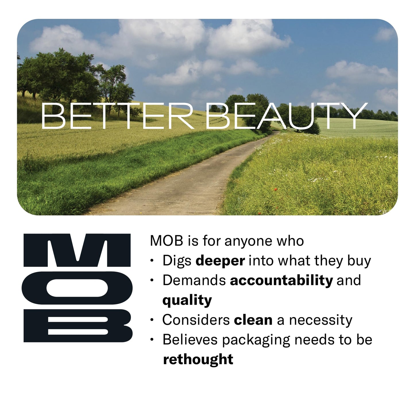 MOB Beauty Eyeshadow M1 Matte Dusty Rose – Cool-Toned Pink, Talc-Free, Vegan & Cruelty-Free, Long-Wear Refillable Compact