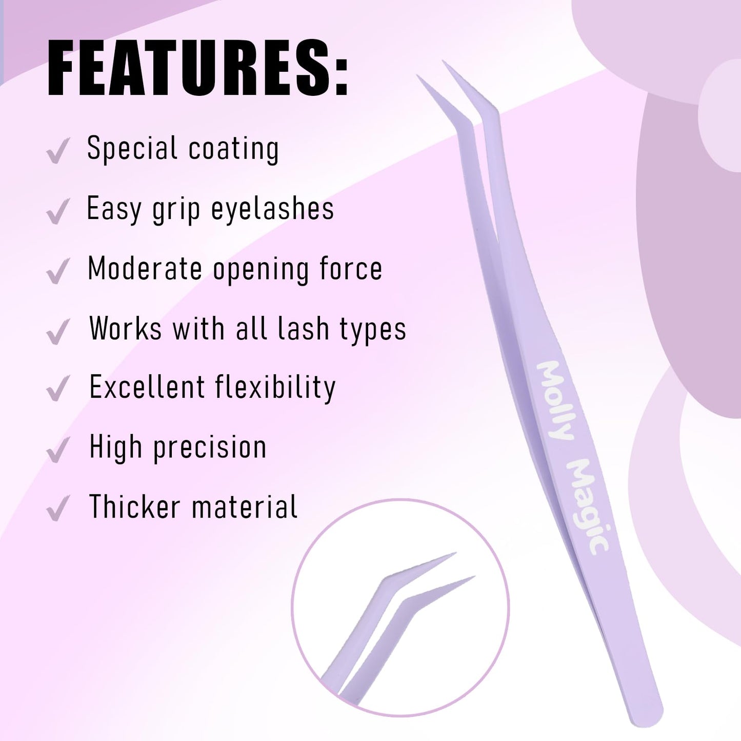 Molly Magic Venus Lash Clusters – Wispy 8–18mm D-Curl DIY Lashes with Invisible 0.03mm Band