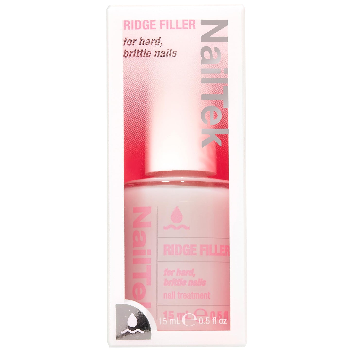 Nail Tek Ridge Filler Formula 3 – Clear Ridge Filler & Base Coat, 0.5 fl oz