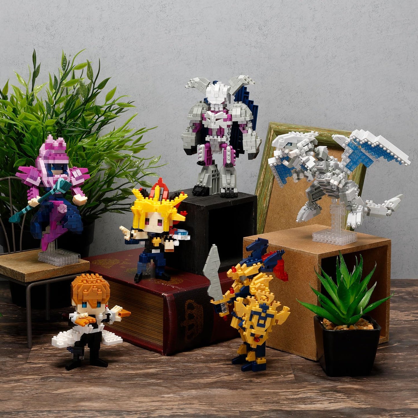 Nanoblock Yu-Gi-Oh Seto Kaiba – Character Collection Building Kit | 270 Pieces, 3.07 in Tall