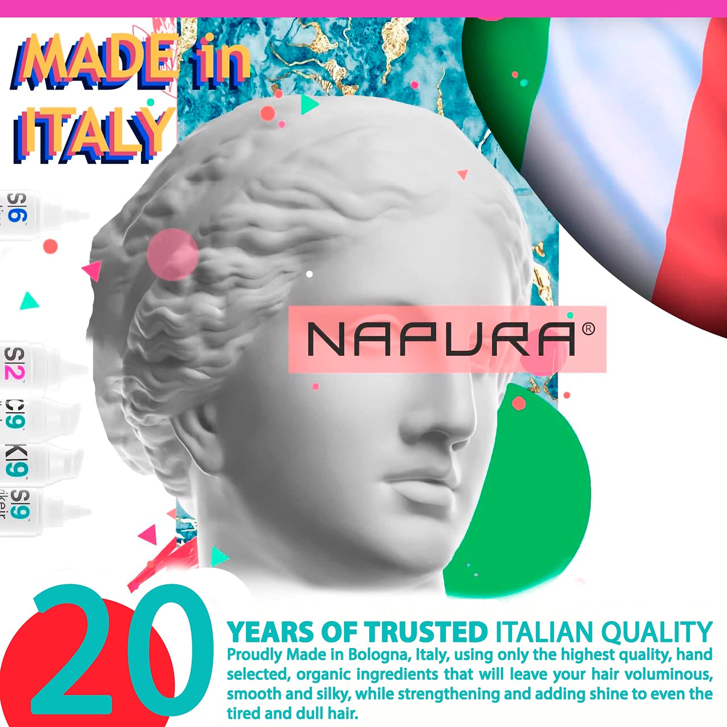 NAPURA C9 Deep Conditioning Hair Mask for Damaged Hair with Avocado & Jojoba Oil – Sulfate Free