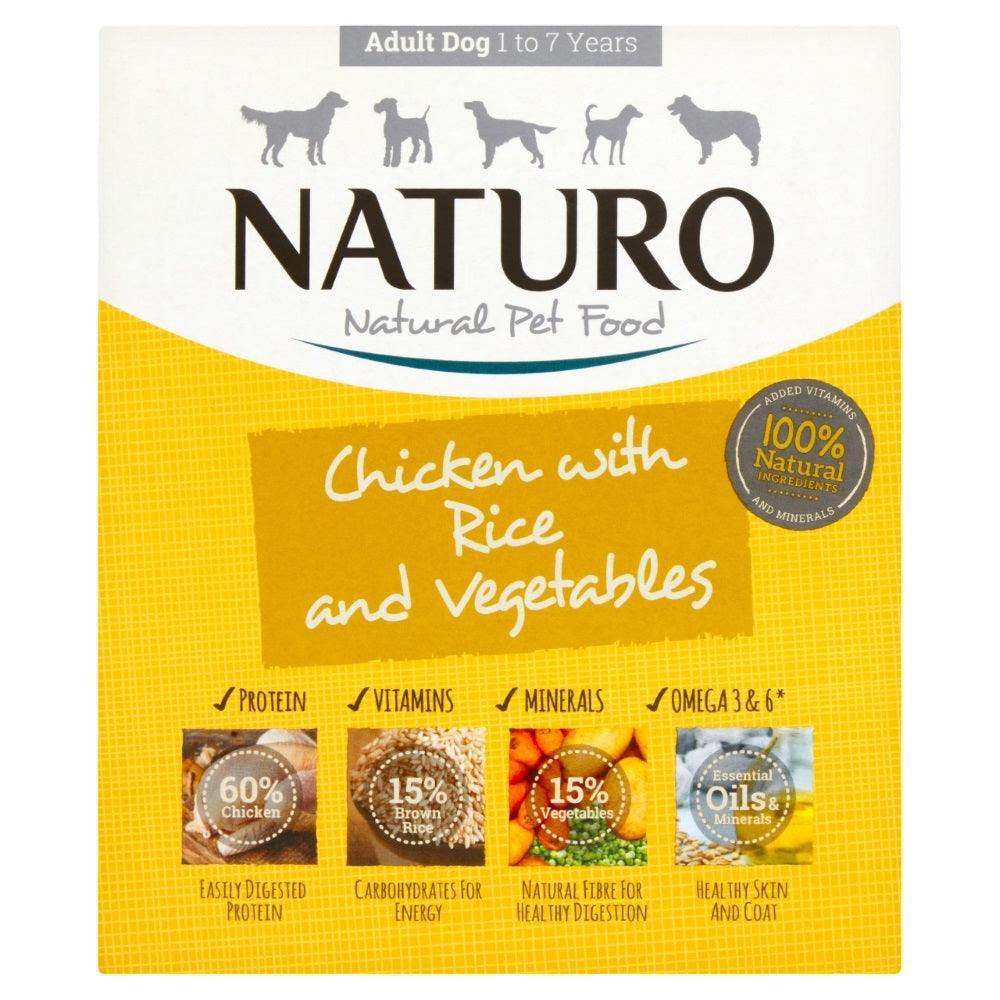 Naturo Adult Chicken with Rice & Veg Trays 400g