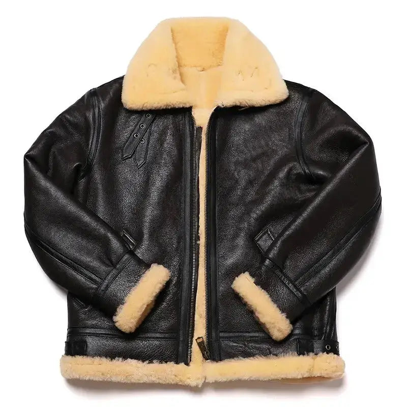 Brown Shearling Flight Jacket