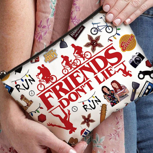 Niarezom Stranger TV Makeup Bag – Movie Theme Cosmetic Bag for Travel