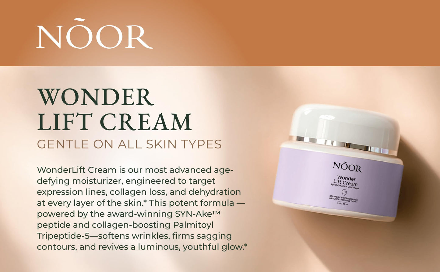 Noor Wonder Lift Cream for Women – Natural Anti-Aging Moisturizer | NOOR HAIR