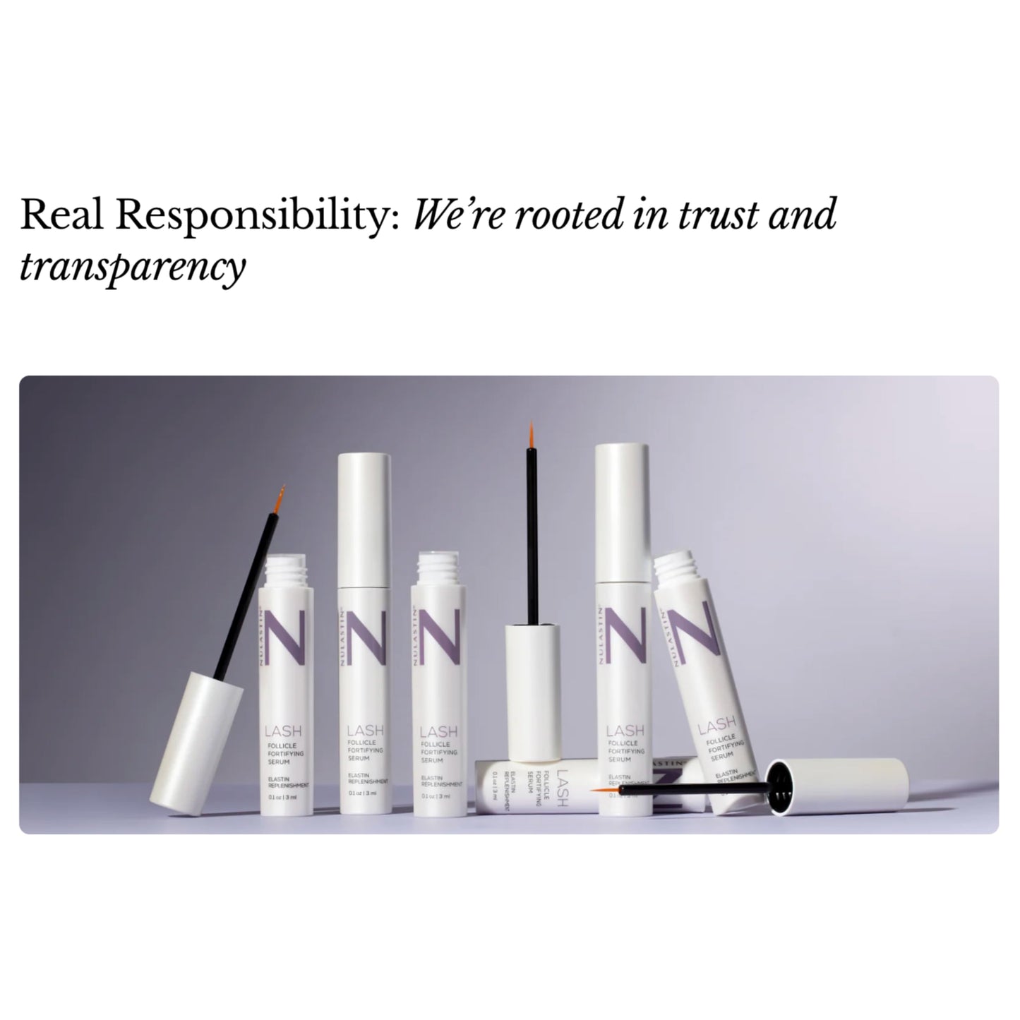 NULASTIN Follicle Fortifying Lash Serum — Clinically Tested, Nourishing Lash Renewal (2 Count)