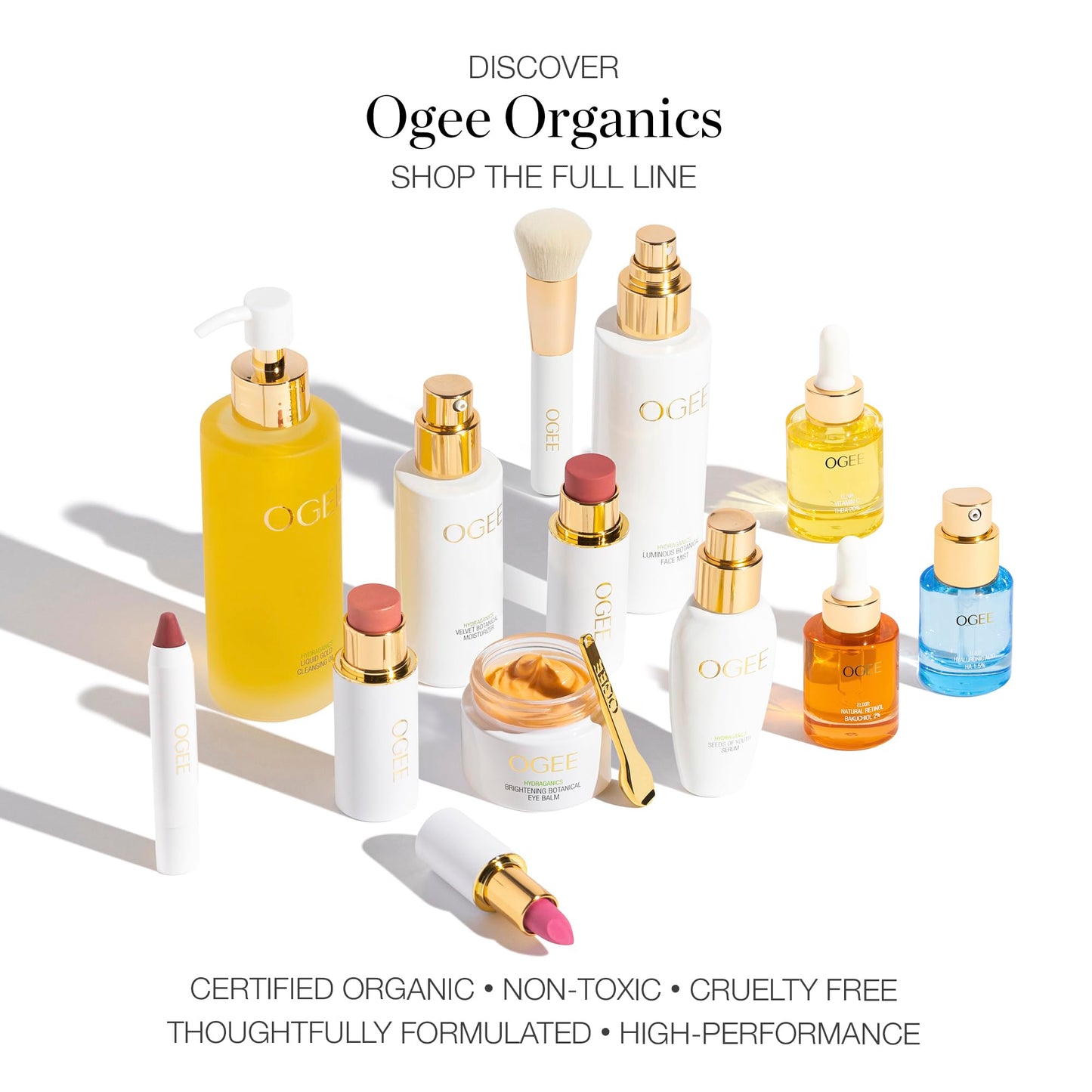 Ogee Sculpted Complexion Foundation Stick Larch 2.25C – Light Medium, Beige Undertones | Full Coverage & 70% Organic