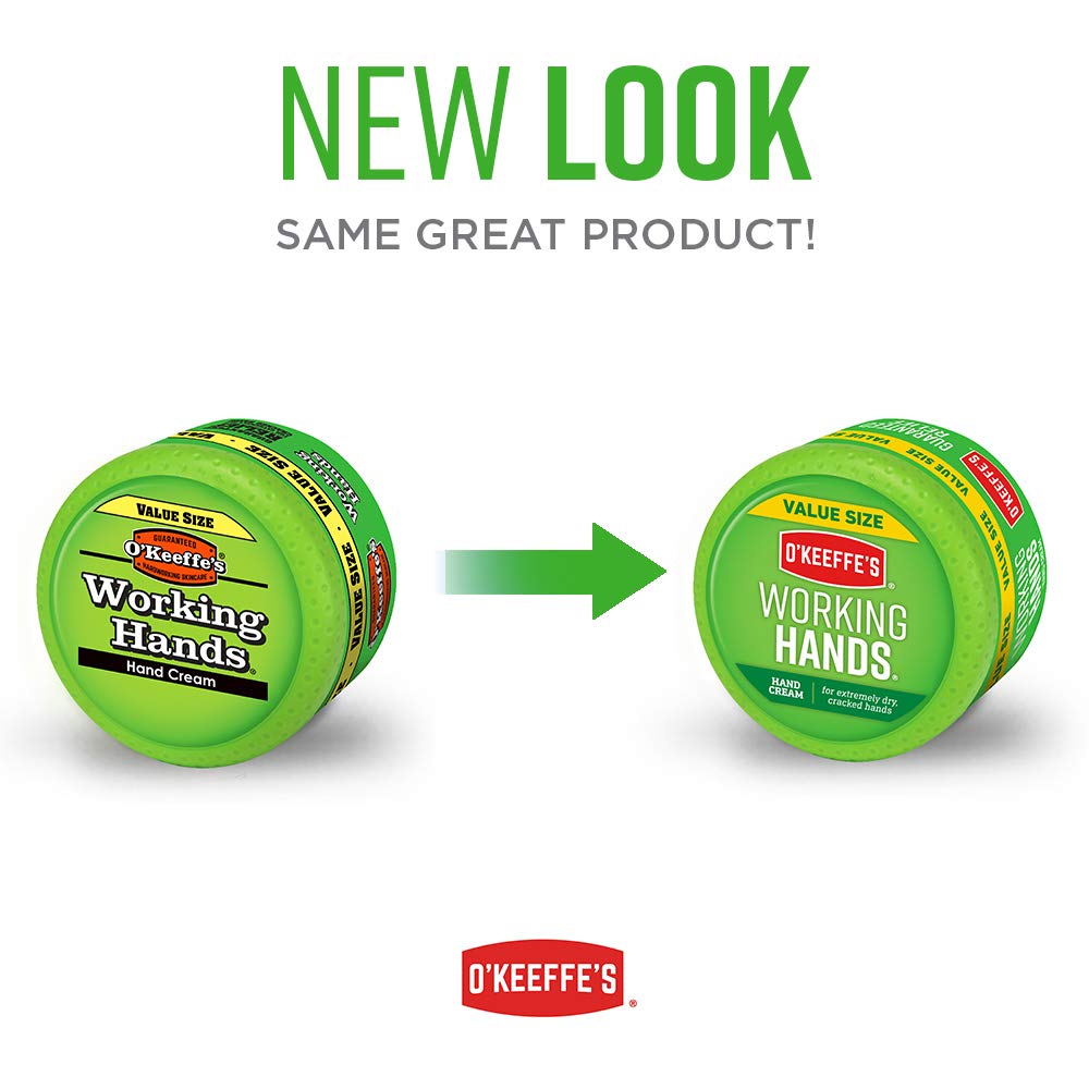 O'Keeffe's Working Hands Hand Cream Jar – 3-Pack, 6.8 oz | Unscented & Non-Greasy