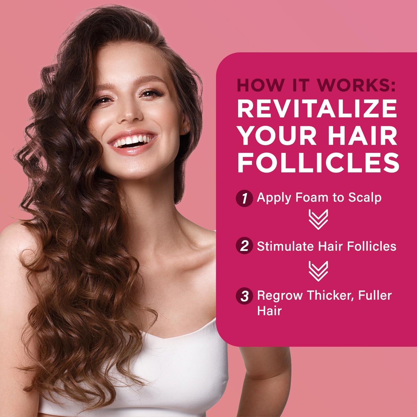 OLIVITA 5% Minoxidil Foam for Women – Hair Regrowth with Biotin & Rosemary (3-Pack)