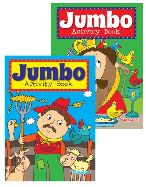 Jumbo Interactive Childrens Activity Book for Girls and Boys