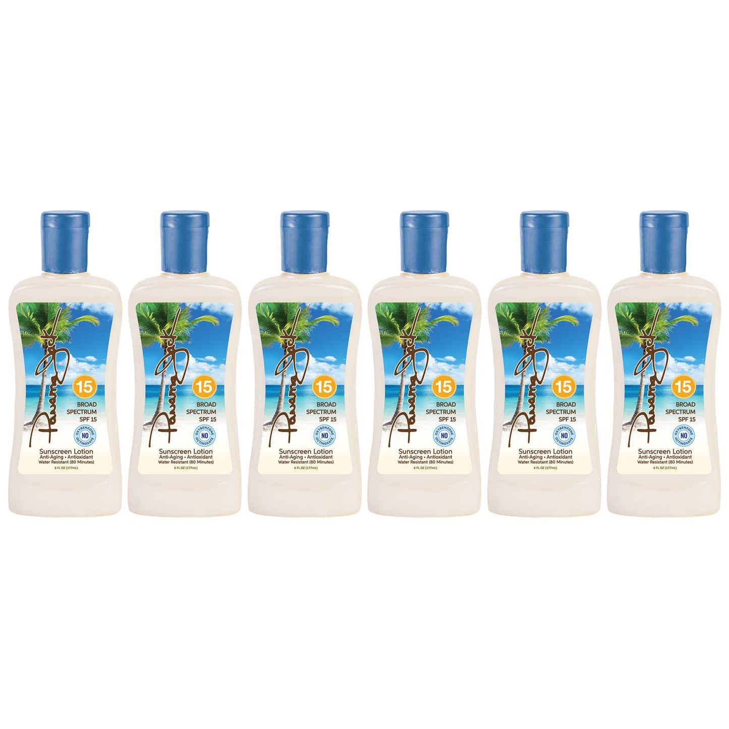 Panama Jack Sunscreen Suntan Lotion SPF 15 – Broad Spectrum, Water Resistant 80 Min, 6 oz