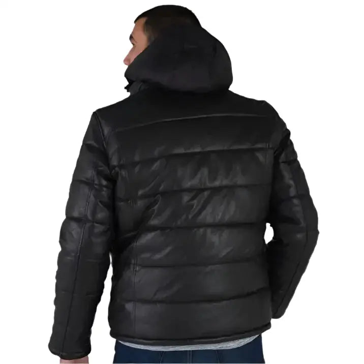 Performance Leather Down Jacket