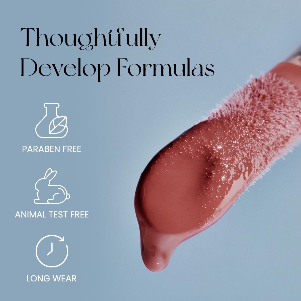 Peripera Ink Glasting Lip Gloss | Non-Sticky, High Shine, 4XL Wand, Vegan, Crystal Clear