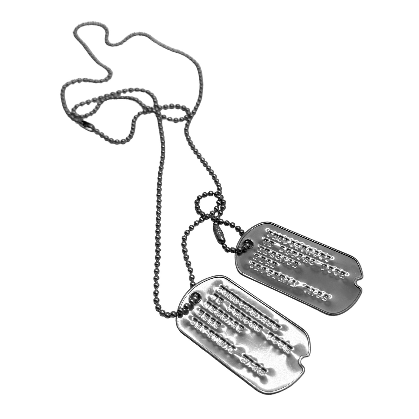 PERSONALISED DEBOSSED Dog Tag Set Original U.S. SPEC WW2 PRE-1965 ARMY