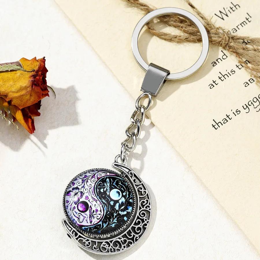 classic style streetwear gossip metal unisex bag pendant keychain