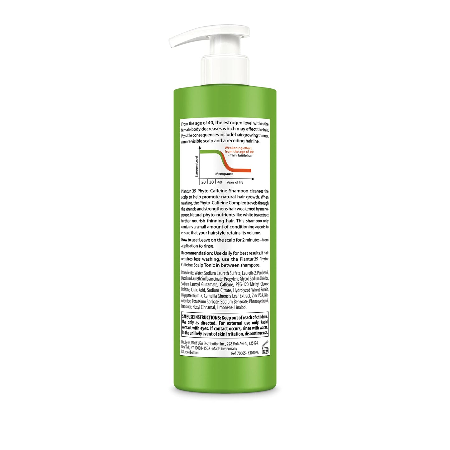 Plantur 39 Fine & Brittle Hair Shampoo – Phyto-Caffeine Formula for Women’s Thinning Hair | 16.9 fl oz