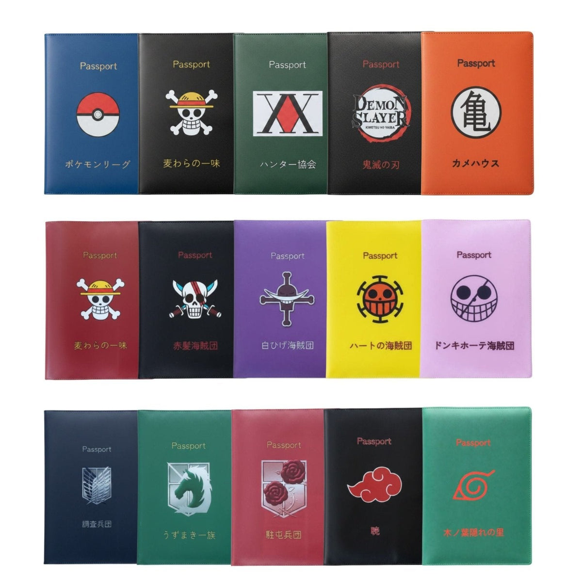 Attack on Titan Garrison Red Passport Cover