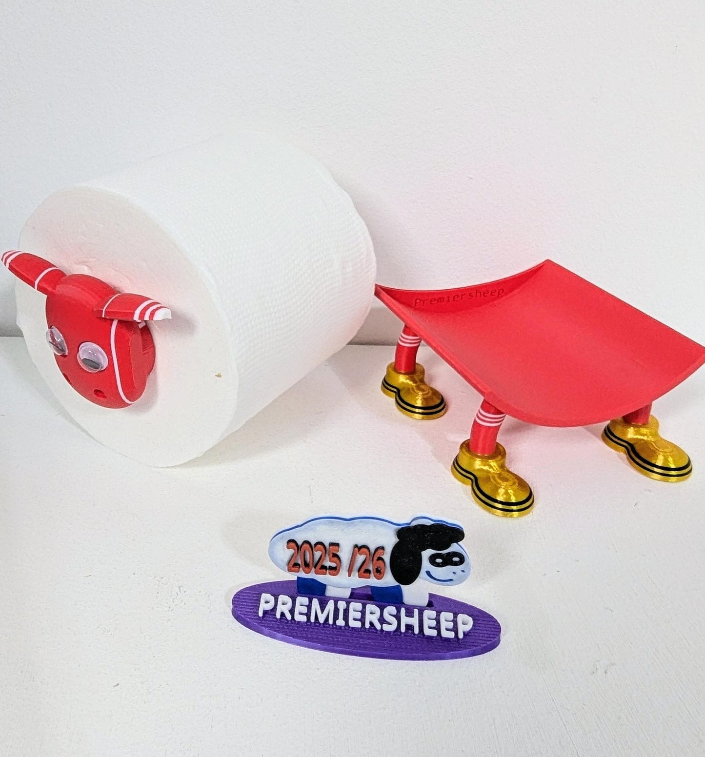 Premiersheep Liverpool Toilet Roll Holder β New 2025/26 Football Fan Gift β Universal Fit β Custom Boots