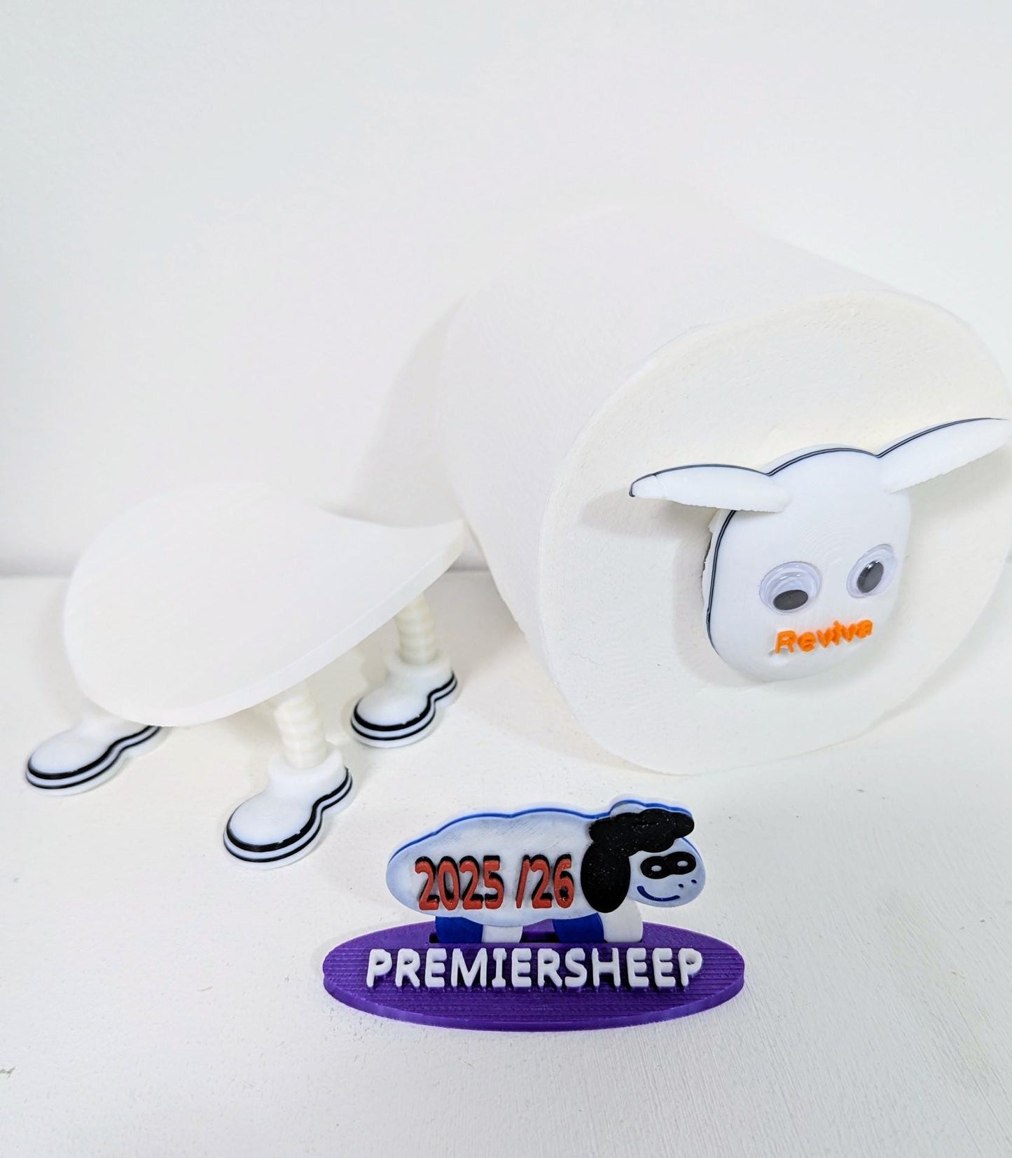 Premiersheep Swansea City Toilet Roll Holder β New 2025/26 Football Fan Gift β Universal Fit β Custom Boot option