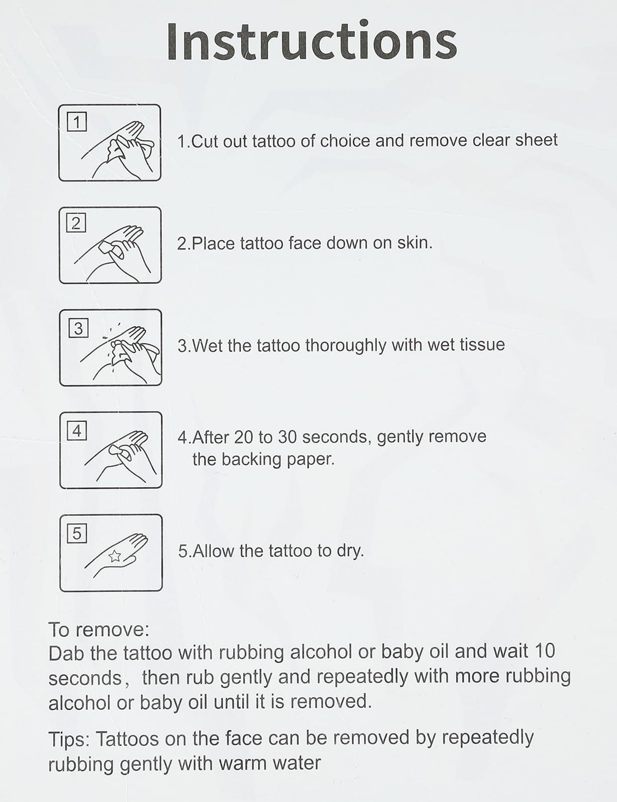 PUREHAIR Purple Temporary Tattoo Stickers – 4 Purple + 4 UV Fluorescent Tattoos for Cosplay, Halloween & Party