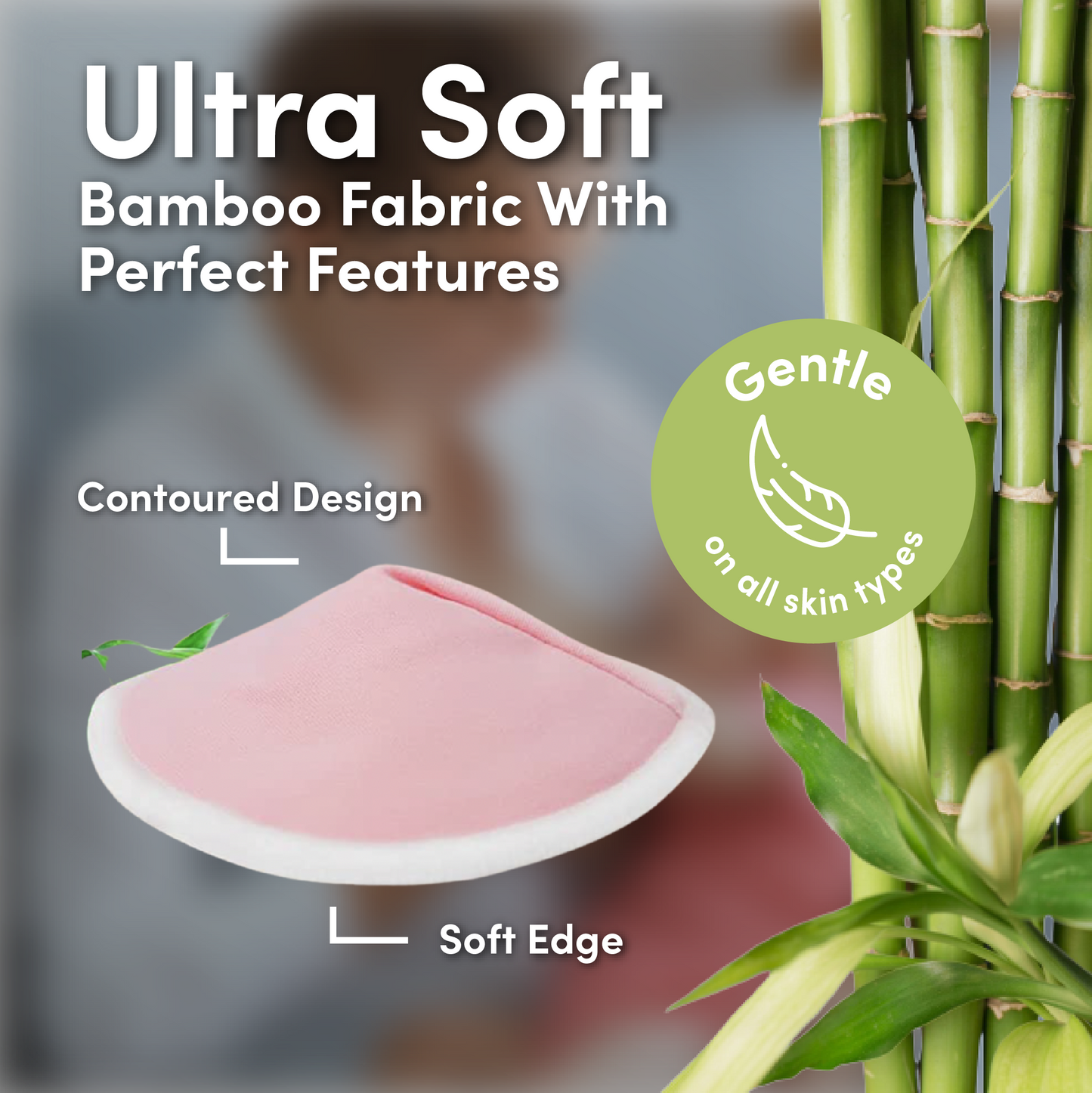 14x Reusable High-Absorbency Bamboo Breast Pads For Nursing - Choice Of Colours