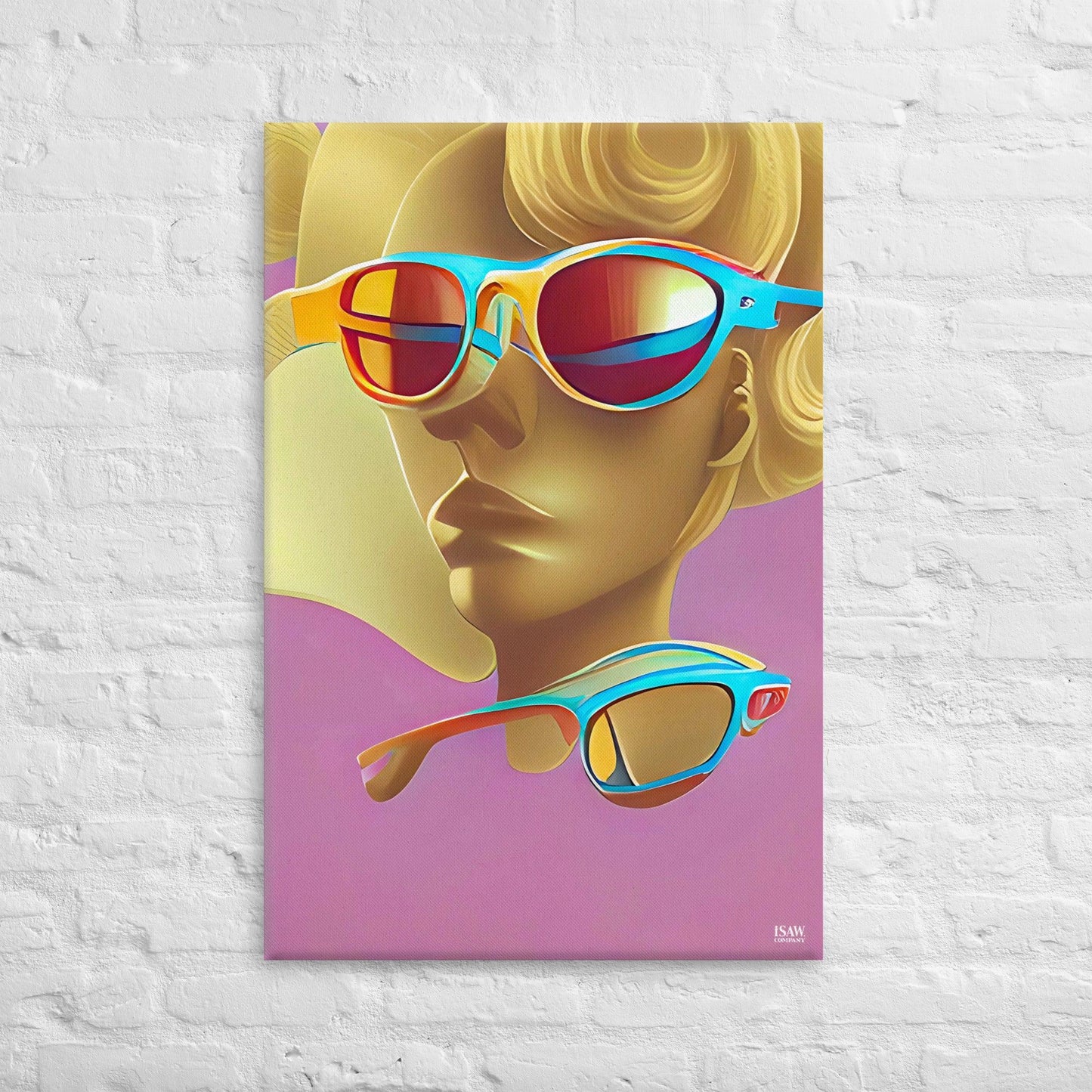 Retro Cool Pink - Canvas Print