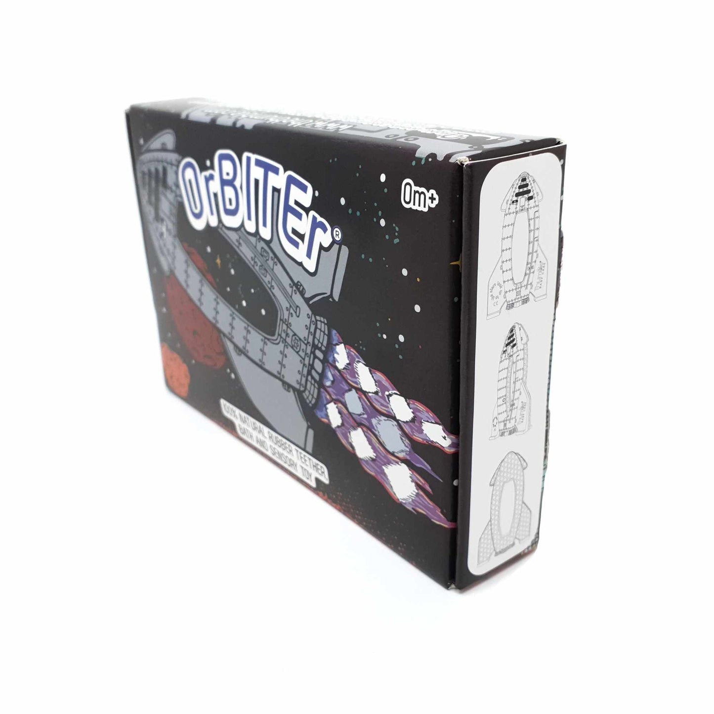 OrBITEr® Natural Rubber Space Themed Baby Toy (Rocket)